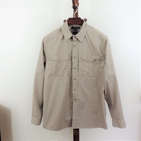 Men's 5.11 Tactical long sleeve shirt with roll up tabs - Picture 5 of 5